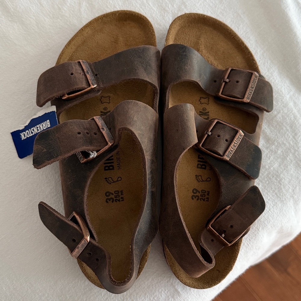 Birkenstock Milano Oiled Leather Habana 39